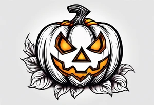 Pumpkin tattoo idea