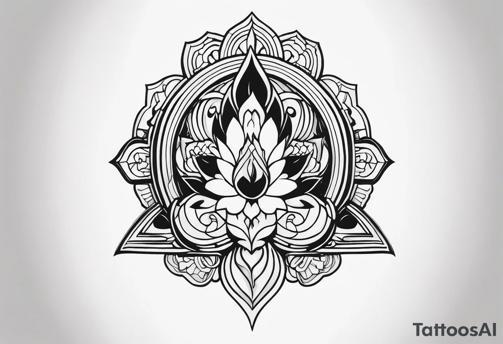 Надпись РАССВЕТ tattoo idea