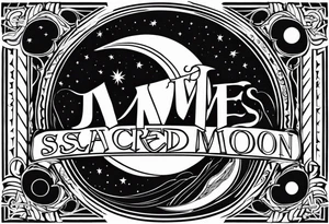 james with sacred moon tattoo idea