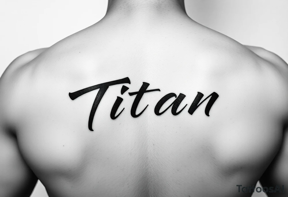 Japanese writing of my son name ‘Titan’ placement on my ribs tattoo idea