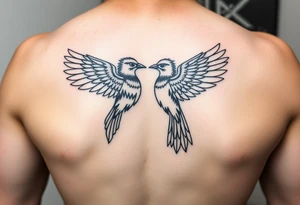 Sagittarius sign for both individuals as a couple names being Harley and Guy bird combined meaning Harley bird tattoo idea