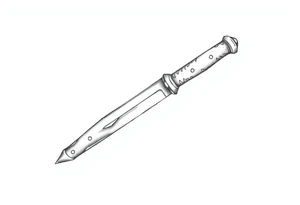 Bowie knife tattoo idea