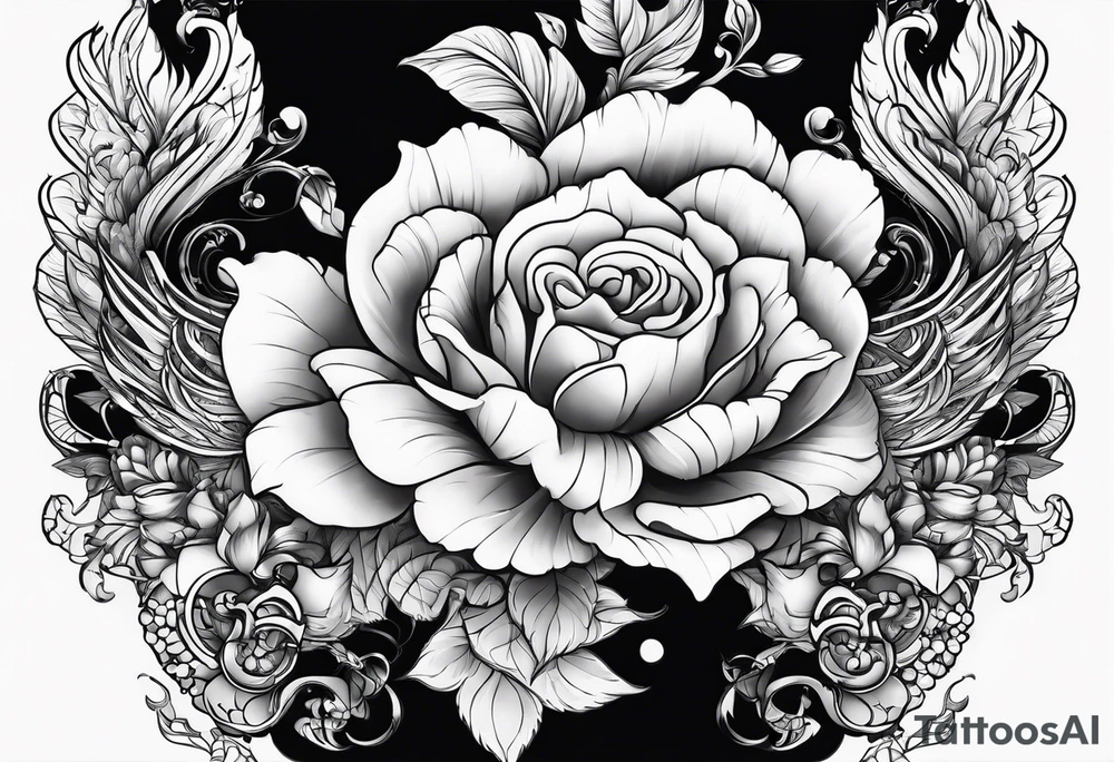 draw a tattoo in chest and shoulder tattoo idea