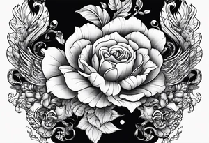 draw a tattoo in chest and shoulder tattoo idea