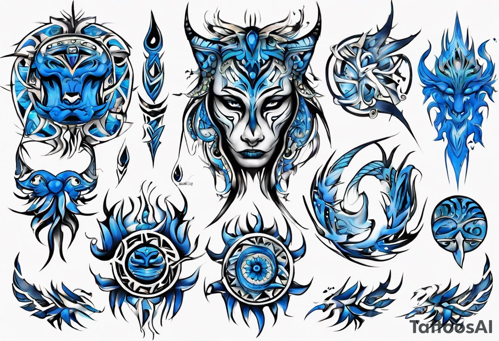 Bluey tattoo idea