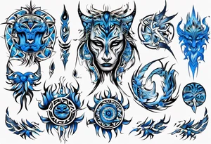 Bluey tattoo idea