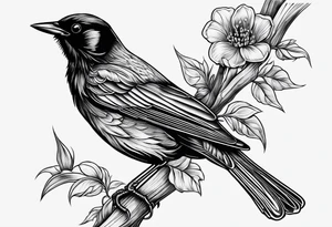 Redwing Blackbird for Back tattoo idea