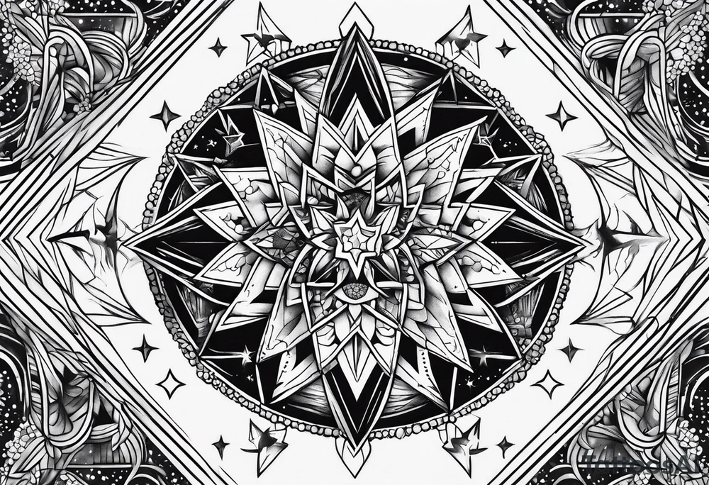 Stars dust tattoo idea