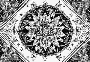 Stars dust tattoo idea
