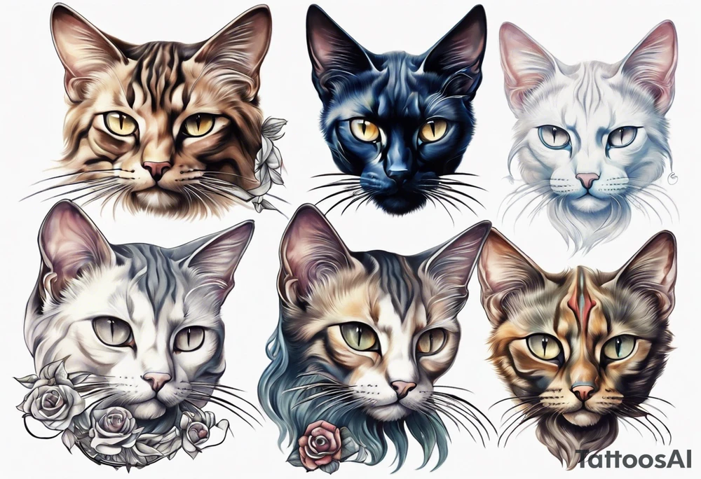abyssian cat tattoo idea