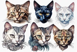 abyssian cat tattoo idea