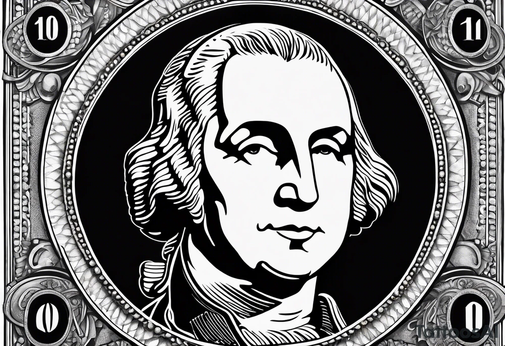 US Currency coins tattoo idea