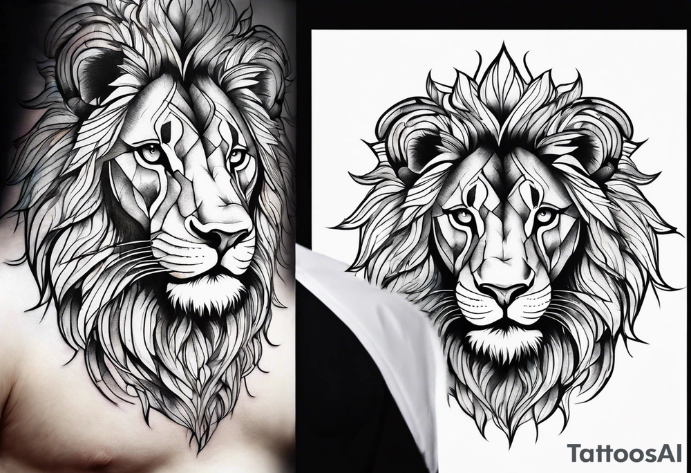 retarded lion tattoo idea
