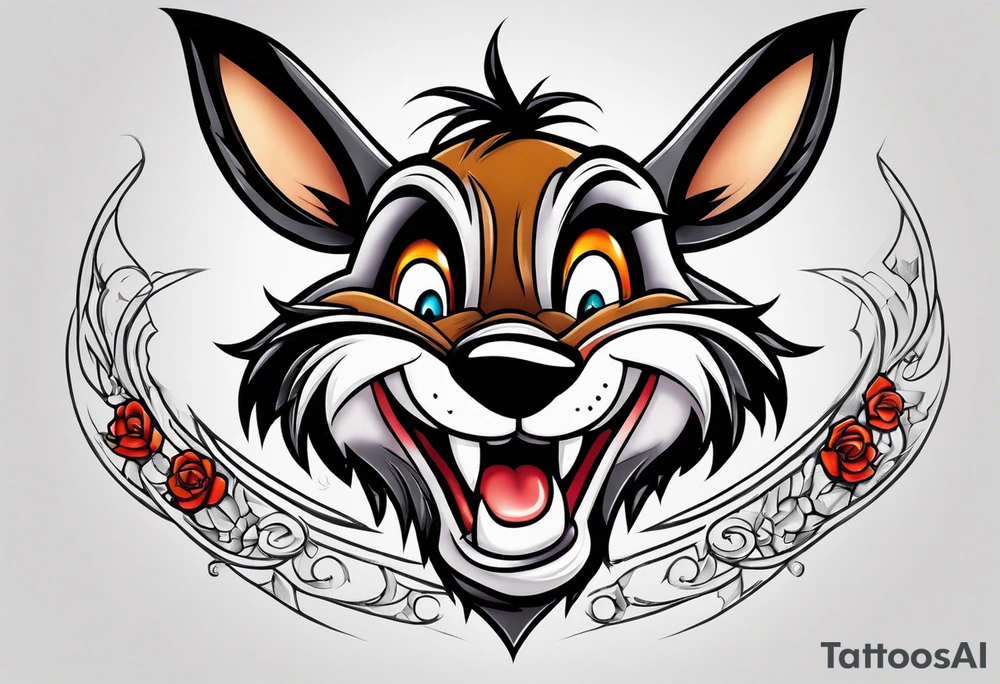 Taz from the Looney tunes tattoo idea