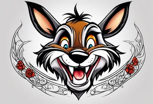 Taz from the Looney tunes tattoo idea