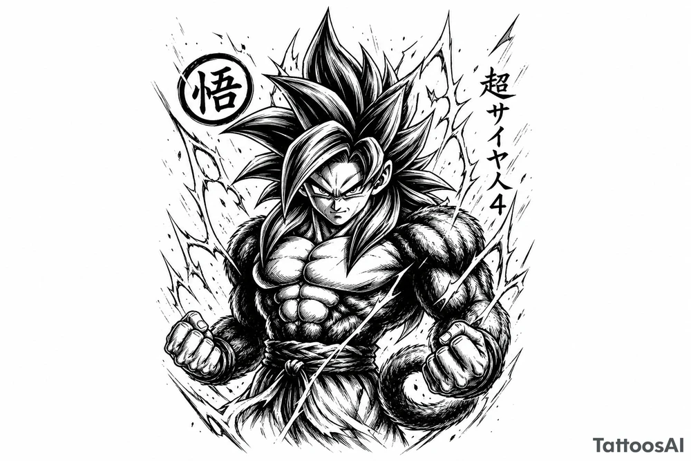 Go ku going super sain 4 tattoo idea