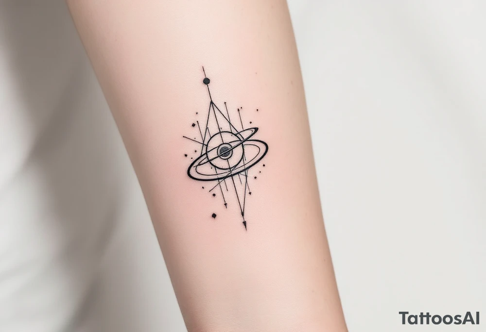 reloj de arena, universo tattoo idea