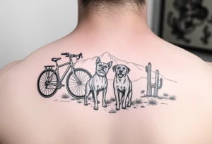 bicycles, love, Pacific Northwest, Arizona desert, dogs tattoo idea