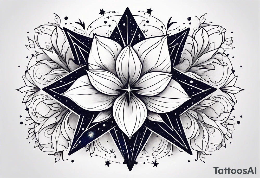 Constellation, animal snow , géométric , flower tattoo idea