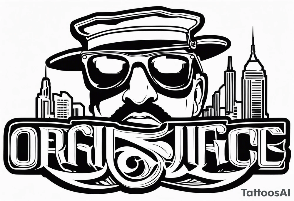 sunglasses Officer Bigdick tattoo idea