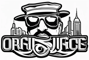 sunglasses Officer Bigdick tattoo idea