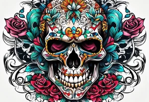 Skull Knee tattoo tattoo idea