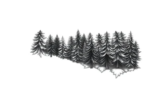 Coniferous forest forearm tattoo sleeve tattoo idea