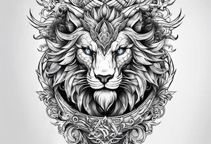 Weiblicher drachenkopf tattoo idea