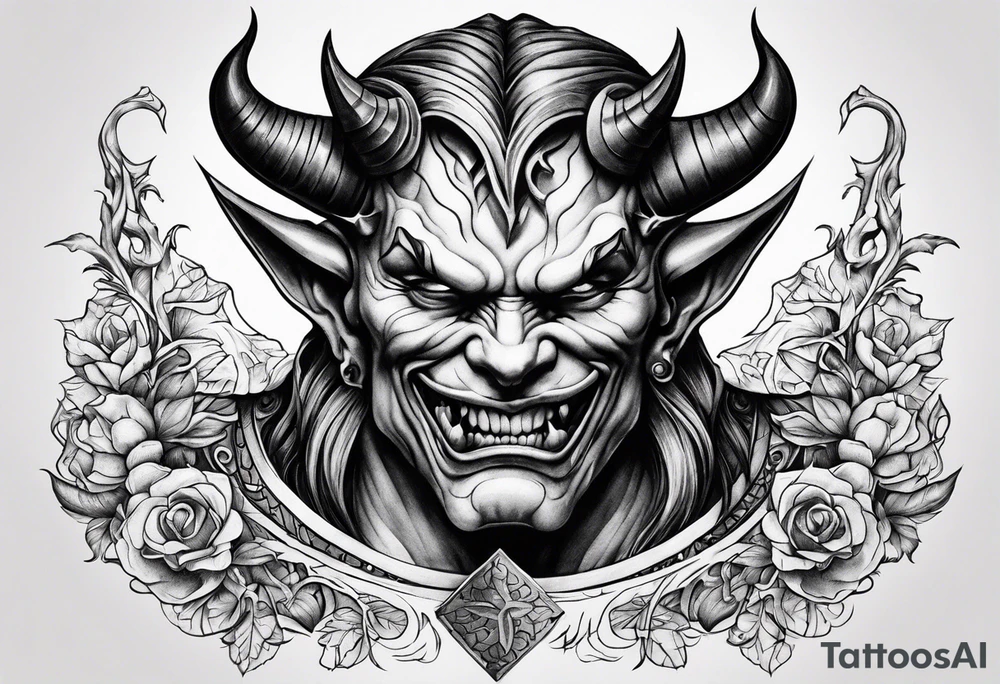 devil tattoo idea