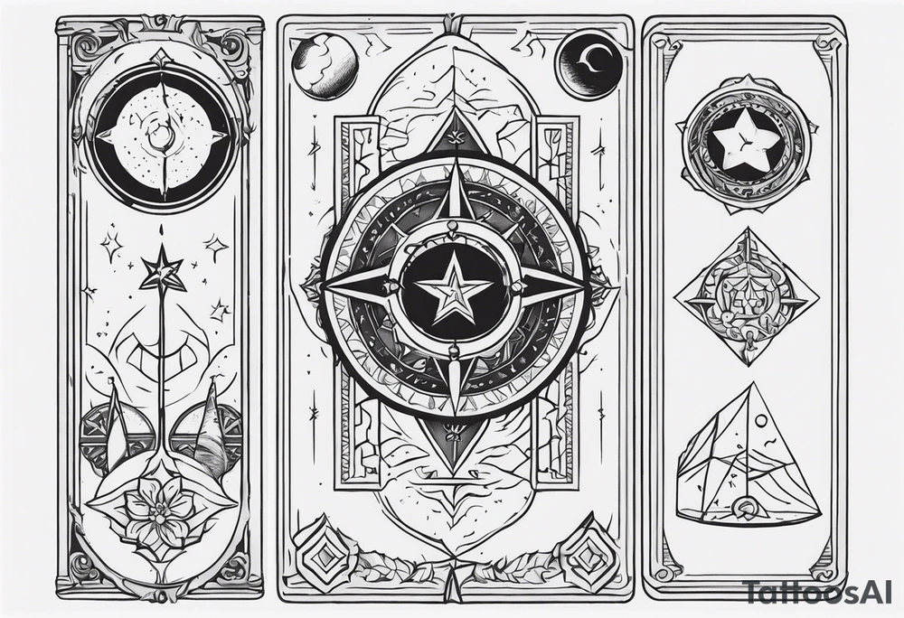 Enigmatic Tarot Card tattoo idea