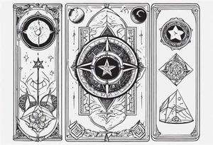 Enigmatic Tarot Card tattoo idea