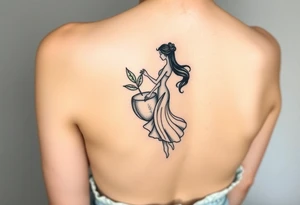 Lime in a coconut and a dancing girl tattoo idea
