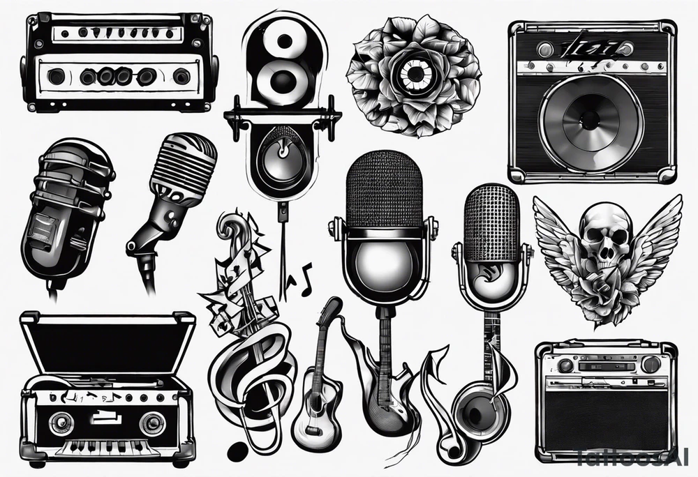 sound music tattoo idea