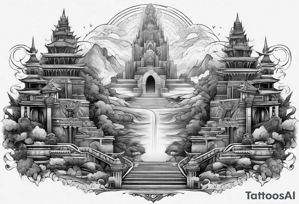 Valhalla steps path tattoo idea