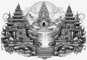 Valhalla steps path tattoo idea