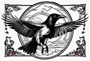 Itachi crow tattoo idea