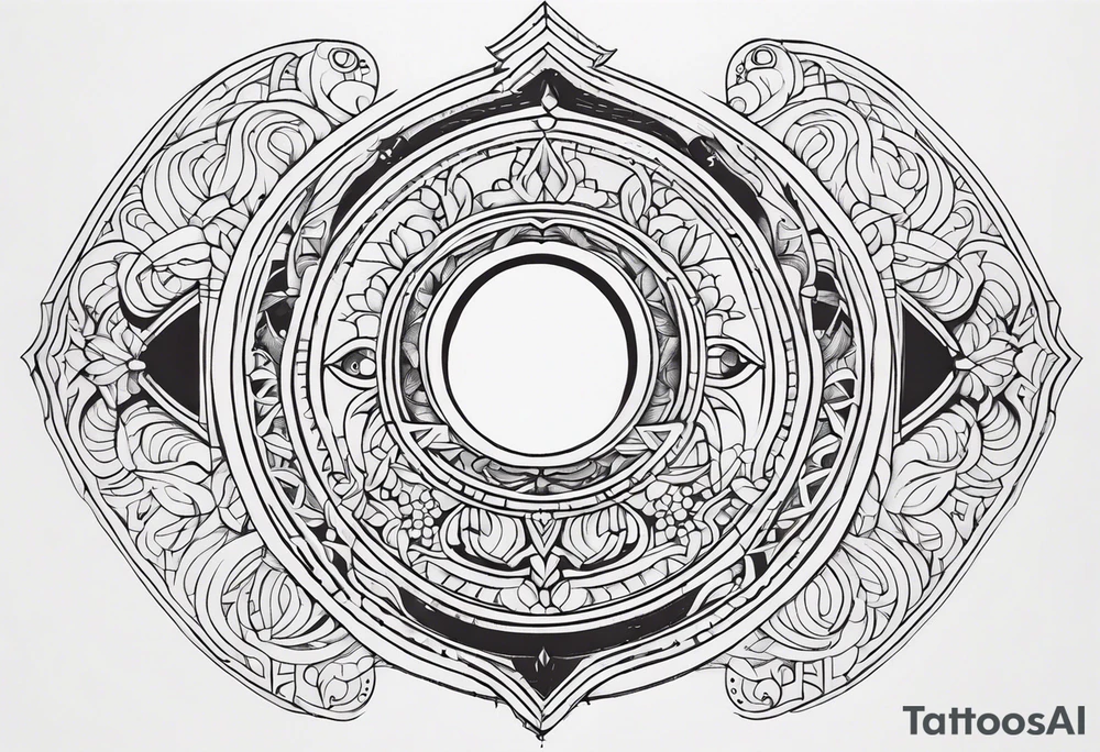 Intricate Keyhole tattoo idea