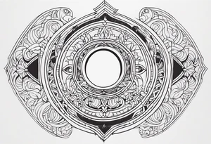 Intricate Keyhole tattoo idea