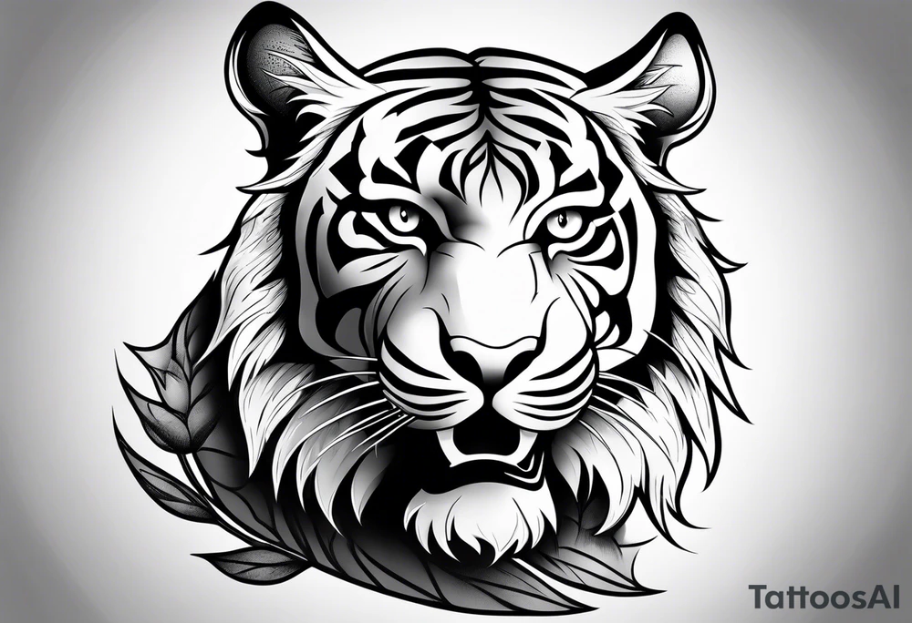 tiger mountain tattoo idea