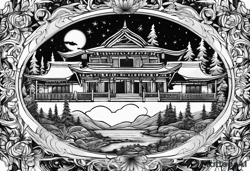 Backpacking and hiking tattoo idea