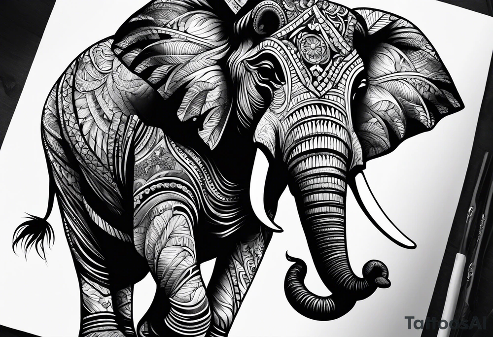 Elephant tattoo idea