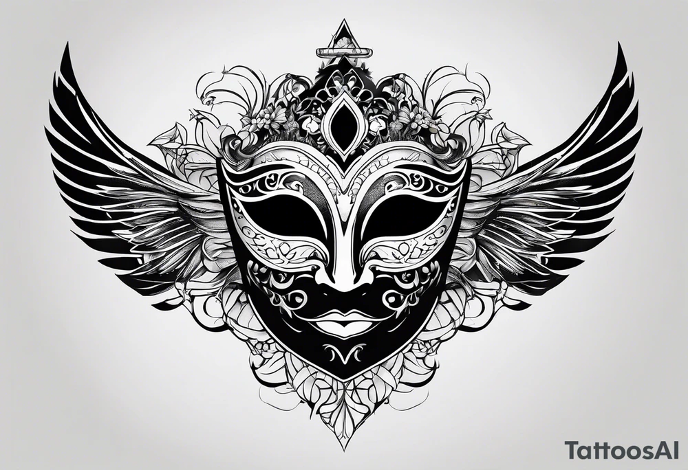 v mask tattoo idea
