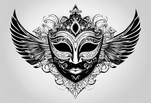 v mask tattoo idea