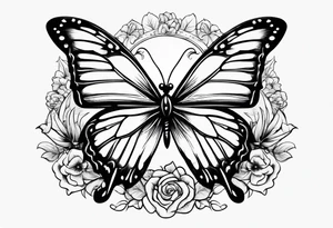 butter fly tattoo idea