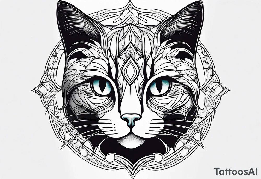 Black Cat tattoo idea