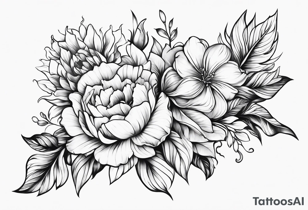 Flowers tattoo idea