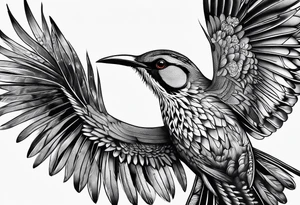 wattlebird tattoo idea