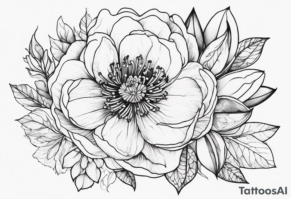 March birth flower tattoo idea