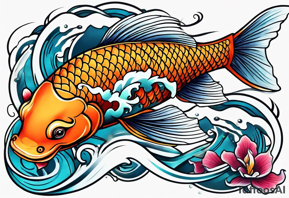 Koi fish tattoo idea