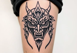 The yellow kings pallid mask tattoo idea